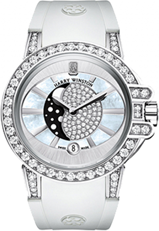 Harry Winston Ocean Lady Moon Phase OCEQMP36WW003 watch Replica